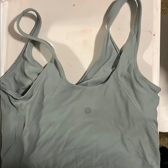 Dusty blue Aline tank Top - Picture 2 of 3